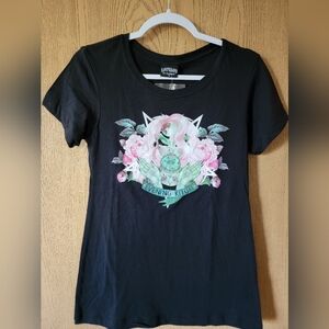 Lowbrow Art Evening Ritual Tattoo Goth Girl Tee Shirt M Graphic T-Shirt
